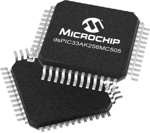 DSPIC33AK256MC505-I/PT — Manufacturer package reference image, TQFP-48
