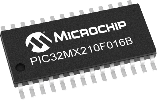 PIC32MX210F016B-I/SO — Manufacturer package reference image, SOIC-28