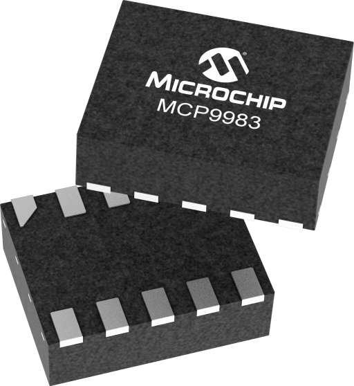 MCP9983DT-2E/9R — Manufacturer package reference image, VDFN-10