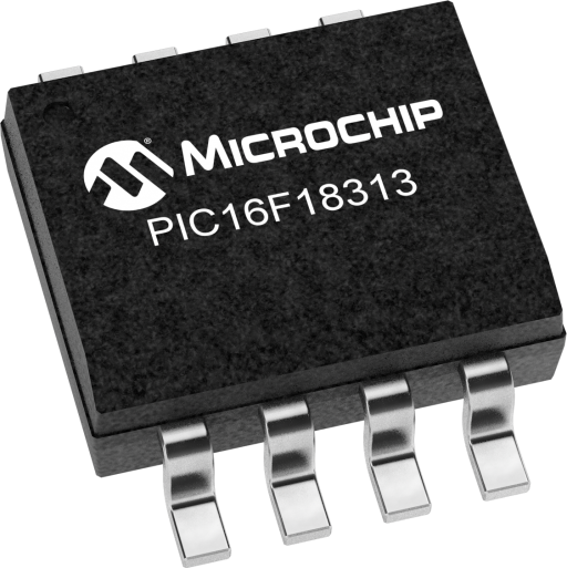 PIC16F18313T-E/SN — Manufacturer package reference image, SOIC-8