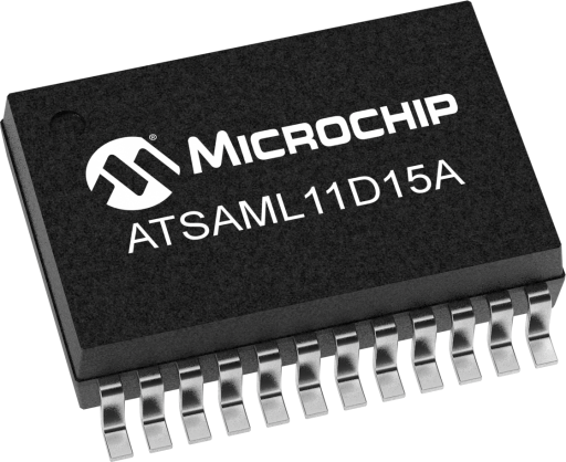 ATSAML11D15A-YU — Manufacturer package reference image, SSOP-24