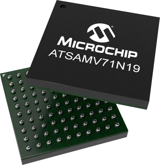 ATSAMV71N19B-CB — Manufacturer package reference image, TFBGA-100