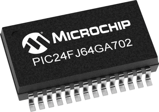 PIC24FJ64GA702-E/SS — Manufacturer package reference image, SSOP-28