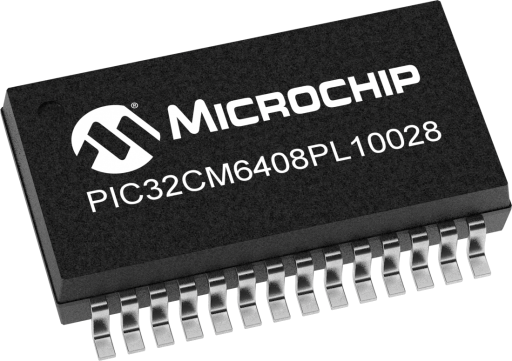 PIC32CM6408PL10028T-E/SS — Manufacturer package reference image, SSOP-28