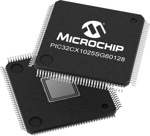 PIC32CX1025SG60128-I/XCB — Manufacturer package reference image, TQFP-128