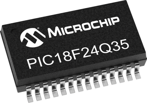 PIC18F24Q35T-I/SS — Manufacturer package reference image, SSOP-28