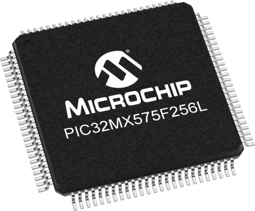 PIC32MX575F256LT-80V/PF — Manufacturer package reference image, TQFP-100