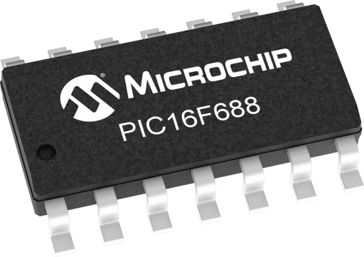 PIC16F688T-E/SL — Manufacturer package reference image, SOIC-14