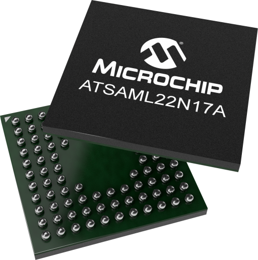ATSAML22N17A-CFUT — Manufacturer package reference image, UFBGA-100