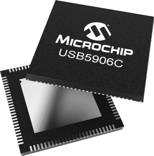 USB5906C-I/KD — Manufacturer package reference image, VQFN-100