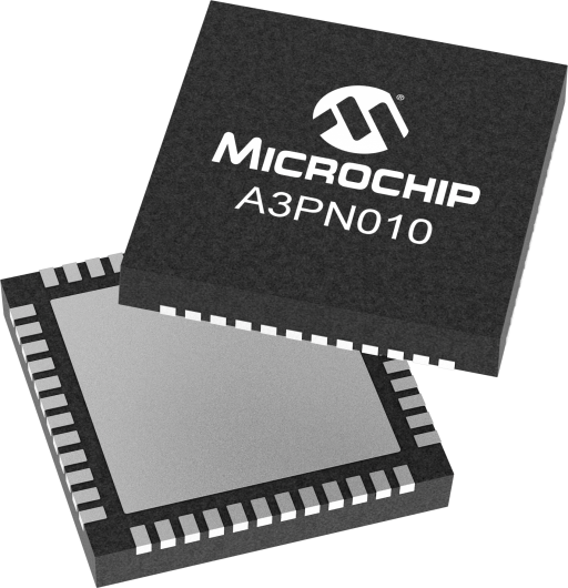A3PN010-1QNG48I — Manufacturer package reference image, VQFN-48
