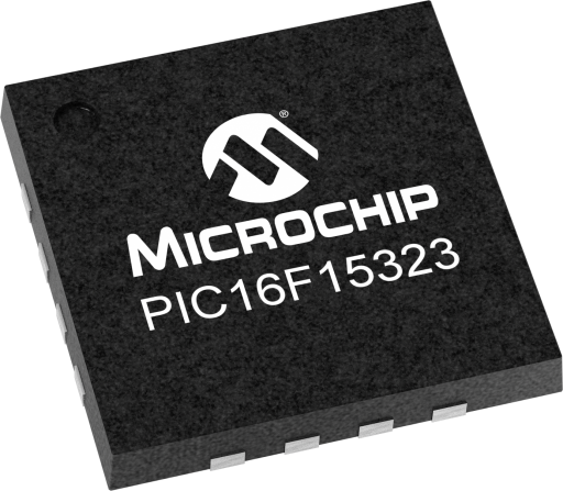 PIC16LF15323T-I/JQ — Manufacturer package reference image, UQFN-16