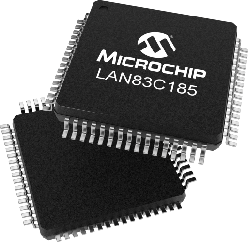 LAN83C185-JT — Manufacturer package reference image, LQFP-64