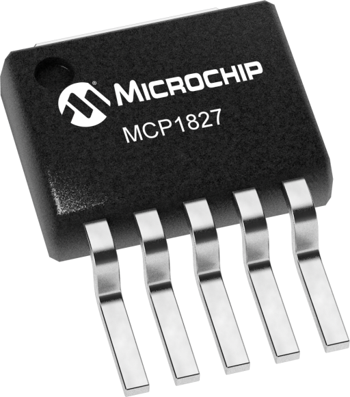 MCP1827T-2502E/ET — Manufacturer package reference image, DDPAK-5