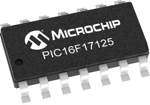 PIC16F17125-E/SL — Manufacturer package reference image, SOIC-14