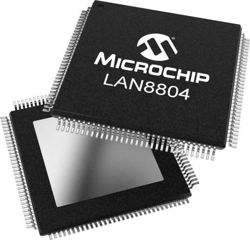 LAN8804D/ZMX — Manufacturer package reference image, TQFP-128
