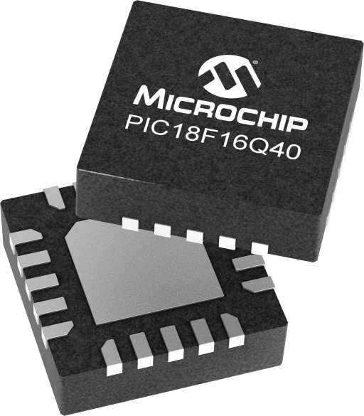 PIC18F16Q40-E/REB — Manufacturer package reference image, VQFN-20