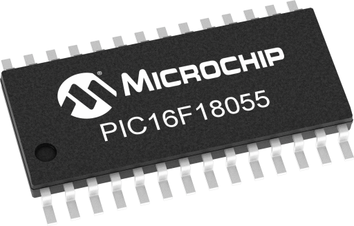 PIC16F18055T-I/SO — Manufacturer package reference image, SOIC-28