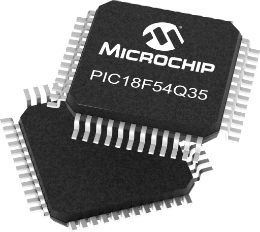PIC18F54Q35T-I/PT — Manufacturer package reference image, TQFP-48