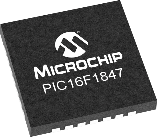 PIC16LF1847-E/MV — Manufacturer package reference image, UQFN-28