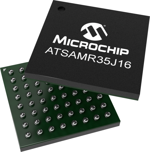 ATSAMR35J16BT-I/7JX — Manufacturer package reference image, TFBGA-64