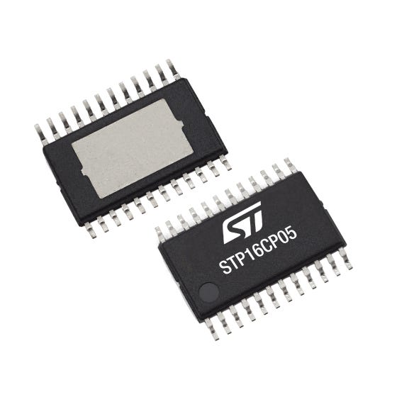 STP16CPP05TTR — Manufacturer package reference image, TSSOP 24