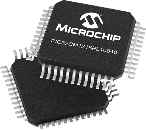 PIC32CM1216PL10048-E/PT — Manufacturer package reference image, TQFP-48
