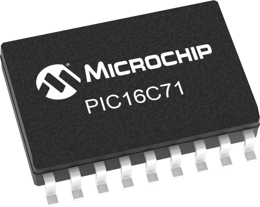 PIC16C71-20I/SO — Manufacturer package reference image, SOIC-18