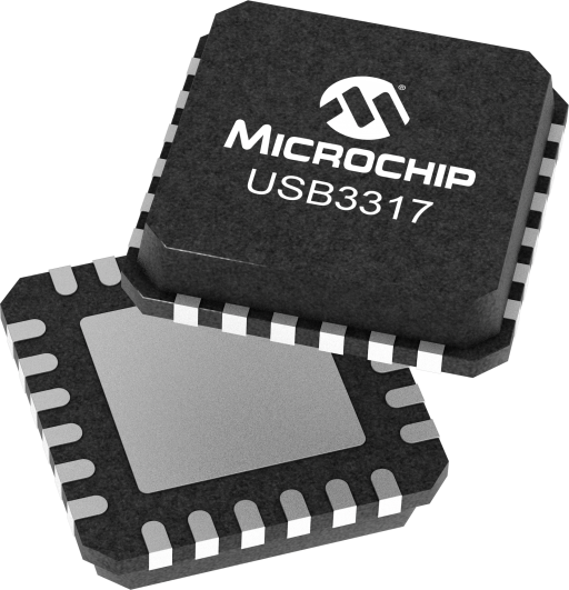 USB3317C-CP-TR — Manufacturer package reference image, VQFN-24