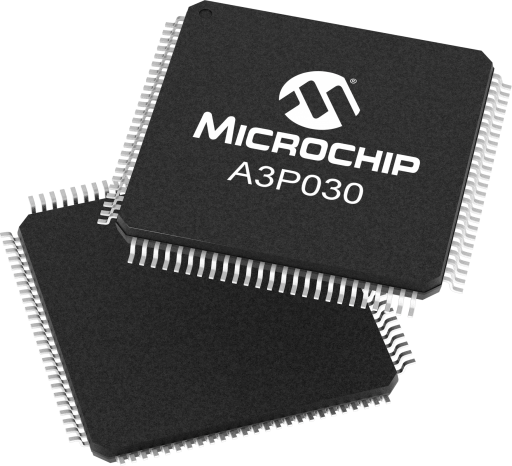 A3P030-VQ100 — Manufacturer package reference image, TQFP-100