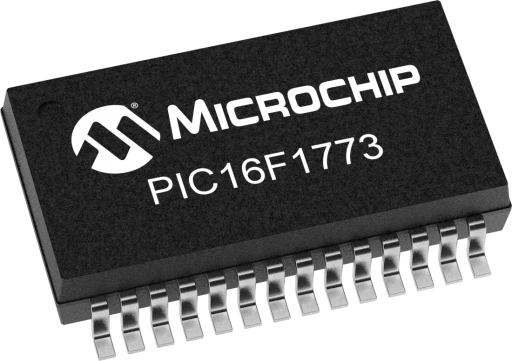 PIC16F1773-E/SS — Manufacturer package reference image, SSOP-28