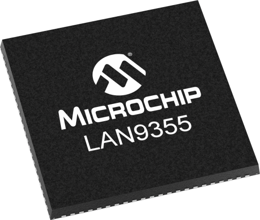 LAN9355/ML — Manufacturer package reference image, VQFN-88
