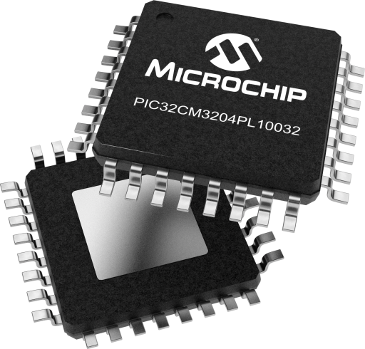 PIC32CM3204PL10032T-I/PT — Manufacturer package reference image, TQFP-32