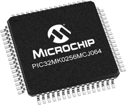 PIC32MK0256MCJ064-E/PT — Manufacturer package reference image, TQFP-64