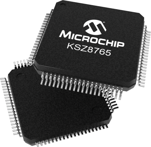 KSZ8765CLXIC — Manufacturer package reference image, LQFP-80