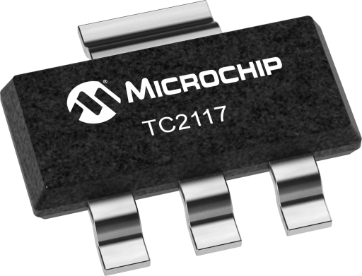 TC2117-1.8VDB — Manufacturer package reference image, SOT-223