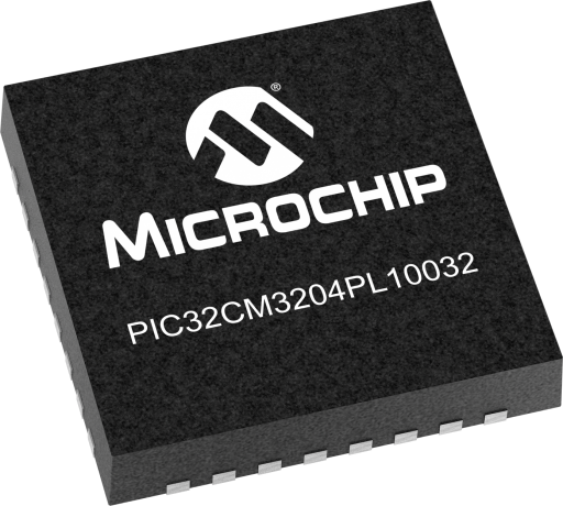 PIC32CM3204PL10032T-I/QZB — Manufacturer package reference image, VQFN-32
