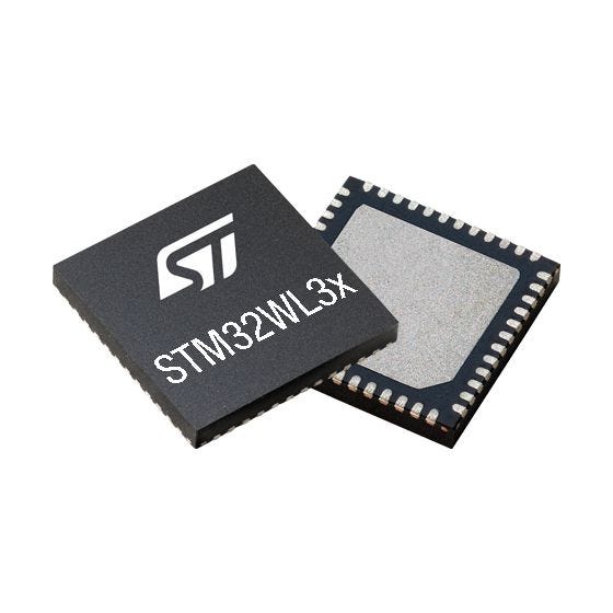 STM32WL33CBV6 — Manufacturer package reference image, VFQFPN 48 6x6x0.9 mm