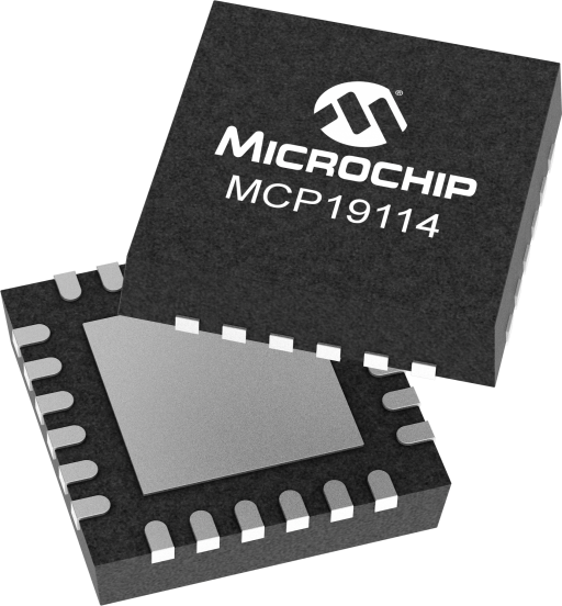MCP19114-E/MJ — Manufacturer package reference image, QFN-24