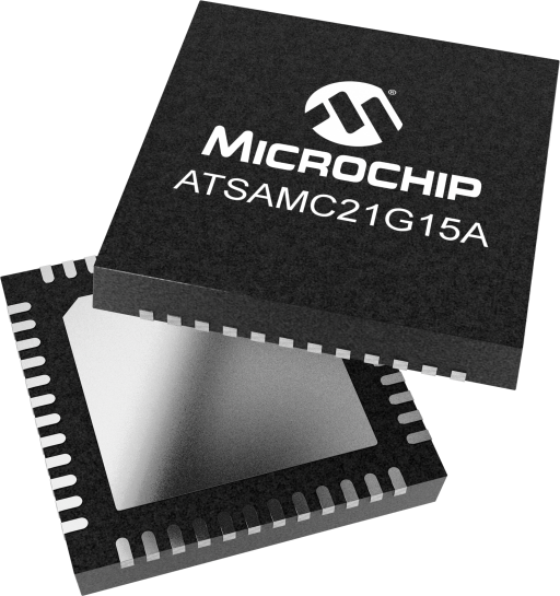 ATSAMC21G15A-MNT — Manufacturer package reference image, VQFN-48