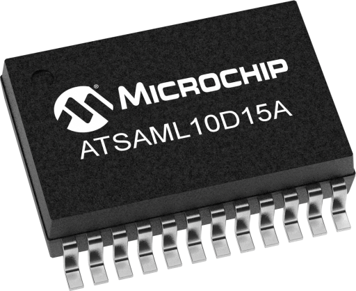 ATSAML10D15A-YUT — Manufacturer package reference image, SSOP-24