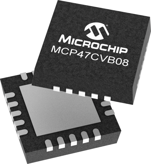 MCP47CVB08-E/ML — Manufacturer package reference image, QFN-20