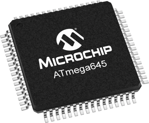 ATMEGA645V-8AU — Manufacturer package reference image, TQFP-64