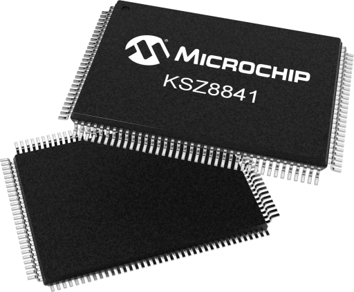 KSZ8841-16MQL — Manufacturer package reference image, PQFP-128