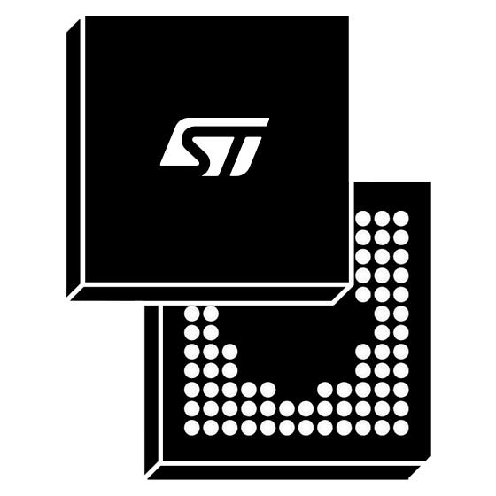 STM32L443VCI6 — Manufacturer package reference image, UFBGA 100 7x7x0.6 P 0.5 mm