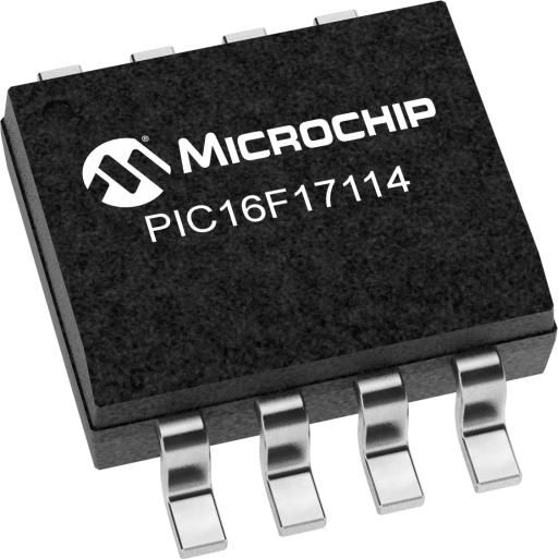 PIC16F17114T-I/SN — Manufacturer package reference image, SOIC-8